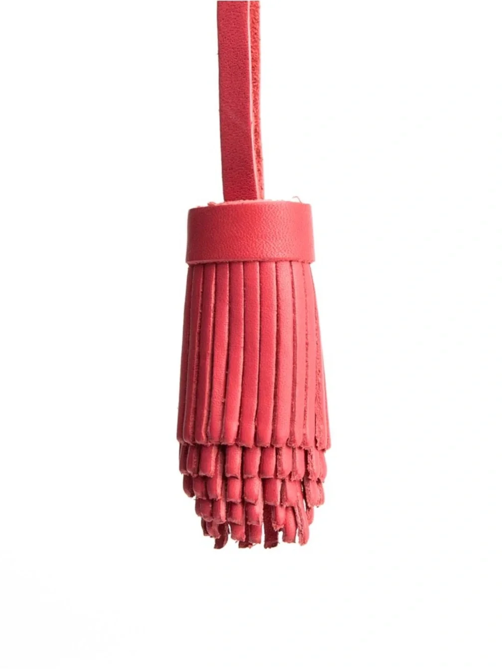 Portland Leather Tulip Pom Tassel Bag Charm - Picture 5 of 5